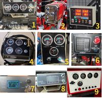 Groupe électrogène Ricardo diesel à vente chaude, pièces de moteur 20-2000KW, panneau de commande, assemblage d'instruments