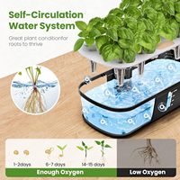 Smart électronique intérieur maison jardinage LED serre herbe Aero jardin planteur Pot automatique systèmes de culture hydroponique