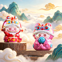 Nouvelle Boîte Mystère Bête Porte-Bonheur Chinoise, Figurine en Résine, Jouet de Collection Tendance, Décoration de Bureau et de Maison
