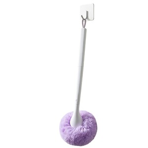 Brosse de nettoyage de salle de bain à poils doux, manche long, brosse de douche à tête flexible, nettoyeur de baignoire et de carrelage - Product Image 1