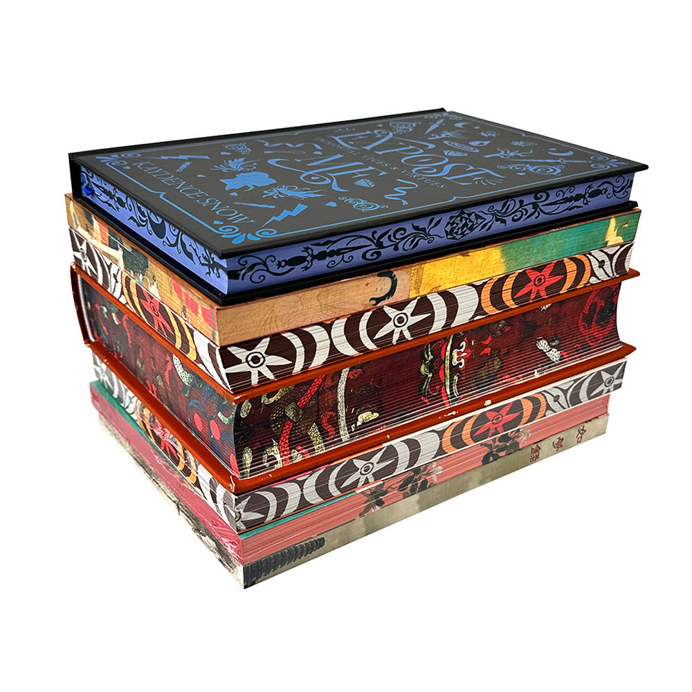 Printing Factory Custom Comic Anime Printing Services Hardcover Books Painted Sprayed Edge Art Paper Duplex Board Sewing Binding