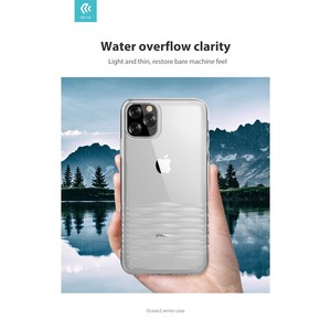 Cover Cover Ocean 2 custodia trasparente Anti-impronte digitali per iPhone 11 Pro Max 7 plus and Ins Cover posteriori in stile - Product Image 1