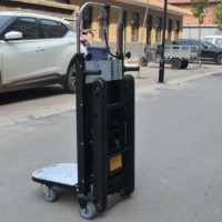 Robot monte-escalier électrique, chariot à chenilles pliable, batterie au lithium, 150 kg, acier inoxydable, personnalisable OEM, chariot de transport