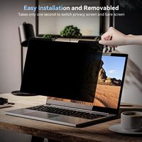 Filtre de confidentialité magnétique pour écran d'ordinateur portable 14 pouces 16:10, anti-espion, amovible, lavable, installation facile, vente en gros, directement de l'usine, OEM