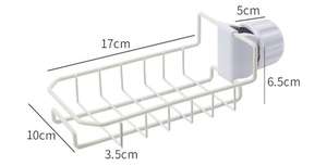 Estante de almacenamiento de toallas secas de esponja colgante de Metal para baño y grifo de cocina estante de drenaje con uso de herramientas de limpieza - Product Image 6