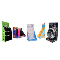 Boîte d'affichage en carton ondulé personnalisable pour point de vente, matériaux recyclés, détachable, pour chewing-gum, sushi, avec lamination mate et gaufrage