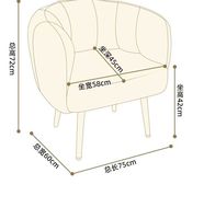 Fauteuil individuel de haute qualité avec capitonnage, structure en bois massif, couleurs variées, idéal pour salon, loisirs ou coiffeuse