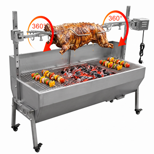 Commercial 8 Level Height Stainless Steel Automatic Chicken Pork Lamb Electric <strong>Rotisserie</strong> Charcoal <strong>Grill</strong> BBQ <strong>Grill</strong> for Party - Product Image 1