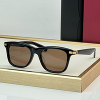 Lunettes de soleil de luxe en acétate, monture carrée à double pont, de créateur, de qualité, pour le cyclisme et le surf, polarisées, légères