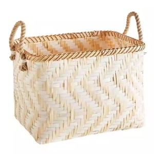 Natural/customized Color Eco-Friendly Clothing Flexible Vietnam Highly Welcomed Round/Rectangle/<b>Square</b> Bamboo <b>baskets</b> - Product Image 4