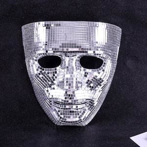 Großhandel DIY Spiegelmaske Tanzparty Licht und Schatten Erzeugend Personalisierte Konzert-Sänger-Maske Halloween-Maske - Product Image 2