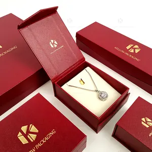 Boîte cadeau pour bijoux Boîtes en carton de luxe avec logo personnalisé Boîtes à bijoux pour colliers