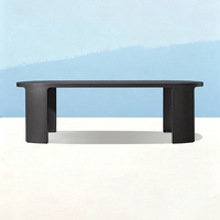 Ensemble de table et chaises d'extérieur moderne pour villa, mobilier de jardin en aluminium, table et chaises de terrasse pour hôtel, mobilier de patio, ensemble de salle à manger