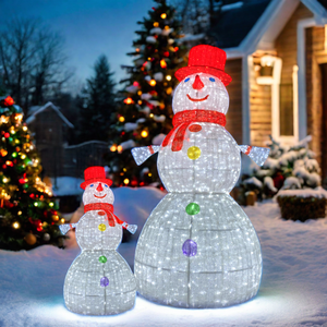 Toprex décor grande led Acrylique Motif Lumière lumineuse extérieure Noël 3d acrylique <span class=keywords><strong>bonhomme</strong></span> <span class=keywords><strong>de</strong></span> <span class=keywords><strong>neige</strong></span> ornements motif lumière - Product Image 1