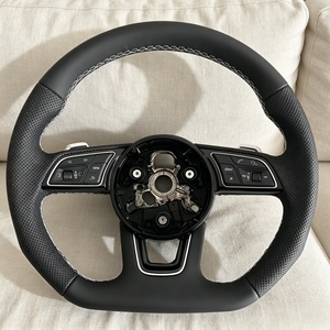 Volant en cuir personnalisé style RS pour Audi A3 A4 A5 A6 A7 A8 S <span class=keywords><strong>Line</strong></span> S3 S4 S5 RS3 RS5 RS7 Q3 Q5 Q7 – Modification automobile - Product Image 4
