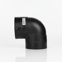Pengelasan Elektrofusi HDPE 90 Elbow DN25-DN1200 Tahan Tekanan Tinggi dan Tahan UV untuk Sistem Pipa Terpendam