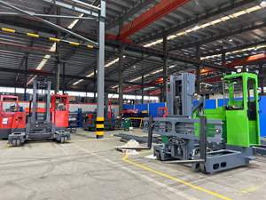 מפעל רב כיווני מלגזה להגיע מגשש משאית 3.5 4 5 טון באופן מלא דרך מלאה מעמיס מעמיס מלגזה עם תא - Product Image 4