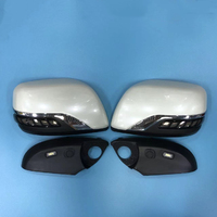 Kaca Spion Running Light untuk TOYOTA LAND CRUISER 200 Penutup Cermin LED dengan 2008 FJ200 Dasar-2015 Ditingkatkan Ke 2016 -- 2019