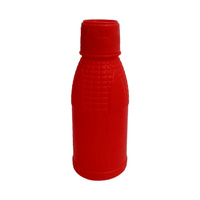 Bouteille cylindrique de 500 ml en plastique HDPE vide pour boissons, détergent, lait, jus, avec poignée et bouchon à vis, couleur personnalisable
