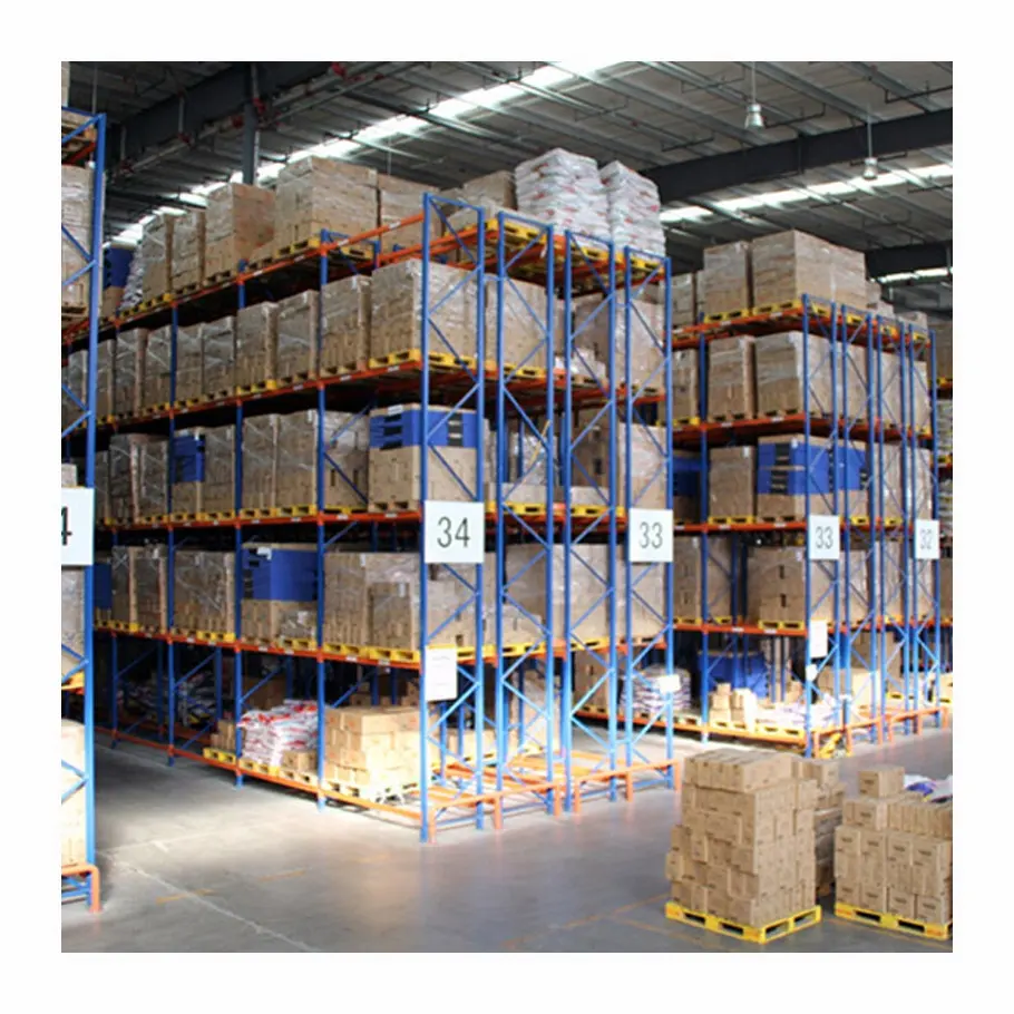 倉庫保管用の調整可能な選択的スチール棚中国パレット重い棚ラック