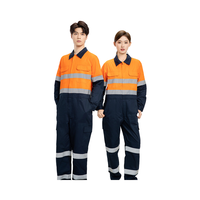 Combinaisons de travail fluorescentes haute visibilité Uniformes de gommage de sécurité réfléchissants fournis en usine Vêtements de travail globaux