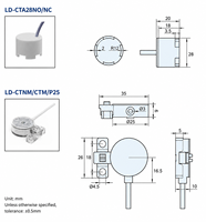 Capteur de fuite de liquide capacitif sans contact NPN NO 10-30V DC IP67 pour détecteur de fuite d'équipement de gravure humide de semi-conducteurs