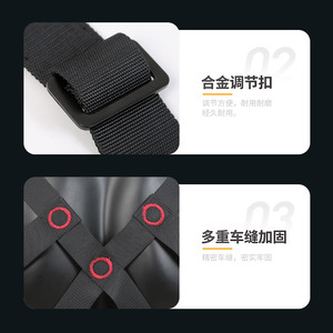 Xinda Full Body Safety <b>Harness</b> <b>Black</b> Polyester Climbing Mountaineering High Altitude Work Protection Equipment - Product Image 3