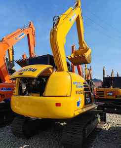Mini-excavatrice Komatsu PC70 d'occasion en gros, 7 tonnes, 70 excavatrices d'occasion, système hydraulique de tracteur, stock Chine, faible nombre d'heures de fonctionnement - Product Image 3