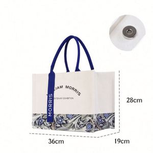 Custom High-End Business <b>Canvas</b> <b>Tote</b> Bag with Cotton Handle Single Shoulder Order Featuring Three-Dimensional Logo Pattern - Product Image 5