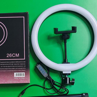 Meilleure vente : Anneau lumineux LED portable de 10 pouces (26 cm) avec trépied pour maquillage, streaming en direct et selfies
