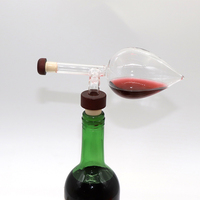 Verseur de vin rouge transparent haut de gamme en verre fait main, carafe décanteuse personnalisée, cadeaux, décanteur aérateur pour vin et whisky