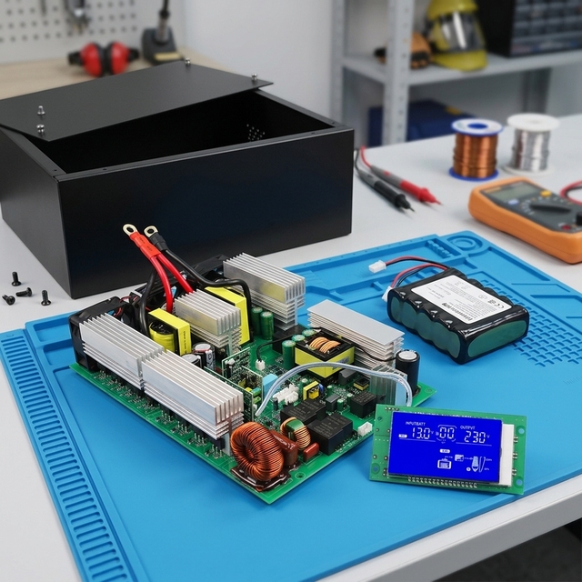 12V 24V 48V DC 220V AC 2KW Bidirectional Inverter Charger PCB Boards Solar Inverter PCBA Circuit Board 2000W with UPS Function