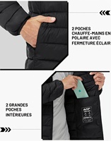 Veste matelassée pour homme Pioneer Camp, veste de transition, veste légère et chaude en duvet, imperméable et coupe-vent