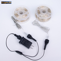 Guirlande lumineuse LED 1000/2000 points lumineux, fil argenté vert, clignotante ou à lumière constante, lumières de lucioles blanc chaud pour Noël, chambre, mariage