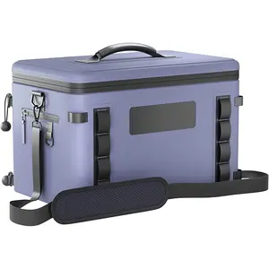 Double Layer Lunch Soft 20 can Insulated Cooler Bag Portable Ice Chest Box for Lunch Beach