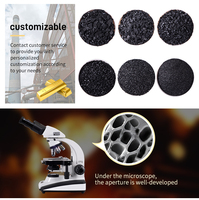Charbon actif granulaire 6*12 mesh pour la récupération de l'or dans les produits chimiques d'extraction aurifère