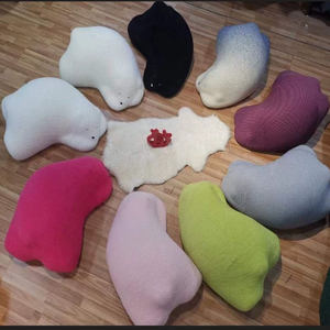 Sofá perezoso de felpa para dormir <span class=keywords><strong>Panda</strong></span> espalda sala de estar <span class=keywords><strong>Red</strong></span> <span class=keywords><strong>rojo</strong></span> solo niño taburete animal creativo Silla de ocio - Product Image 6