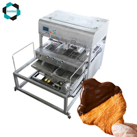 Ligne de fabrication de chocolat de machine de revêtement d'écrou, de biscuit, de pâtisserie, de sucrerie et de chocolat d'usine commerciale