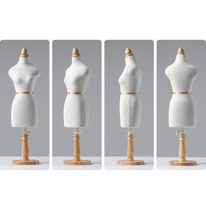 Venta al por mayor modista ajustable 1/2 1/3 1/4 maniquí femenino de medio cuerpo mini MANIQUÍ PARA modista de sastre - Product Image 5