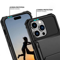 Coques de téléphone portable antichoc robustes en TPU et PC, design armure de luxe, protection anti-rayures pour 15/14/13/12/11 Pro Max/XR/XS/7/8 Plus