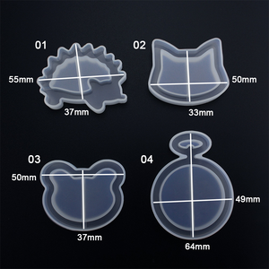 Stampi in Silicone per <span class=keywords><strong>Resina</strong></span> <span class=keywords><strong>Epossidica</strong></span> per Creazione di Ciondoli Fai-da-Te, Portachiavi e Decorazioni per Torte - Product Image 5