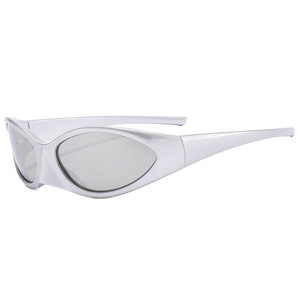 Gafas de sol steampunk para mujer, lentes de sol unisex con protección UV, con logotipo personalizado - Product Image 1