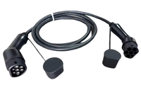 Nouveau câble de recharge pour véhicule électrique JET IEC 62196-2 Mode 3 11KW 380V 16A Type 2 vers Type 2, remplacement de la prise