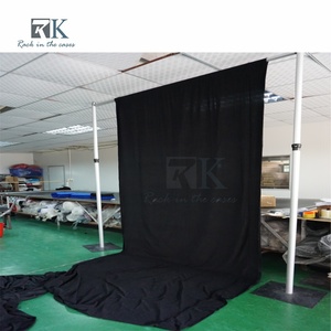 Easy install Pipe Kit and Drape Aluminum Standing Curtain System Wedding Backdrop Trade Show Photo Booth - Product Image 5