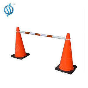 Barra cónica retráctil telescópica <span class=keywords><strong>de</strong></span> seguridad para mantenimiento <span class=keywords><strong>de</strong></span> instalaciones, para negocios e industriales, temporal, <span class=keywords><strong>barri</strong></span>, color negro y amarillo - Product Image 5