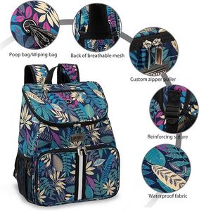 Sac à dos pour chien - Sac de voyage pour chien avec 2 bols de voyage sans BPA, sac à friandises, sacs de voyage pour animaux de compagnie - Product Image 5