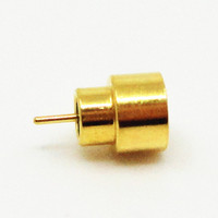 Connecteur coaxial RF droit mini SMP(SMPM) mâle Kovar plaqué or à joint hermétique avec perle de verre 50
