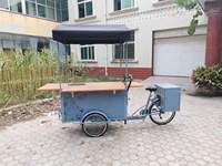 Café d'affaires mobile Vélo avec table Vélo électrique à 3 roues Vente d'aliments