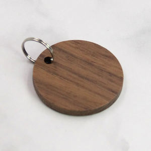 Holzhandwerk Welpen anhänger für Haustier halsband Laser gravierbarer Hund CatTag Blank Barrel Holz Namensschild Haustier dekoration - Product Image 1