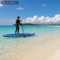 Planche de surf autoportante durable et facile à transporter avec une capacité de charge de 400 kg pour le camping, l'exploration aquatique et les excursions de loisirs